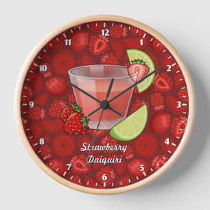 Reloj Strawberry Daiquiri Large Clock