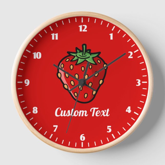 Reloj Strawberry Icon Large Clock (Anverso)