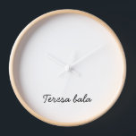 Reloj Stylish Monogram Modern Minimalist White Script<br><div class="desc">Show off your style with this stylish monogram minimalist white script design. Clean,  modern,  and elegant,  it’s perfect for personalization with initials or names. Ideal for anyone who loves refined simplicity and contemporary typography. A timeless design that adds sophistication to any personalized item.</div>