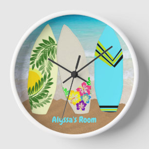 Reloj Surfboards en arena personalizada
