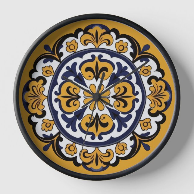 Reloj Talavera Tile Cuatro (Anverso)