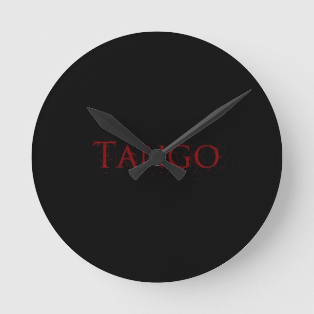 Reloj tango negro (Anverso)