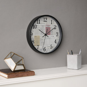 Reloj Tarjeta de biblioteca