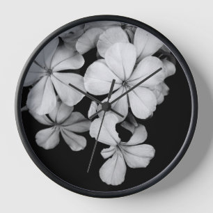Reloj tarjeta postal en blanco y negro