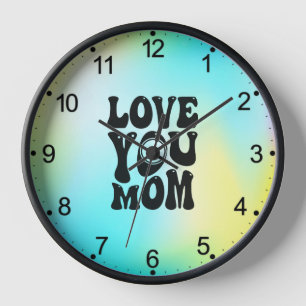 Reloj Te amo, mamá, diseño del Día de la Madre-51727