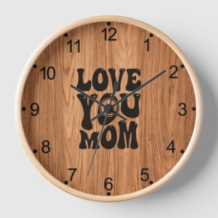 Reloj Te amo, mamá, diseño del Día de la Madre-51727