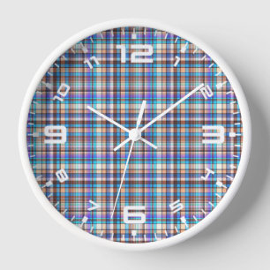 Reloj Tela a cuadros estampado de cuadros Patrón-57688