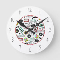 Reloj temático Hipster