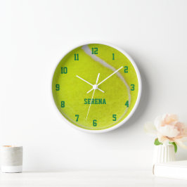Reloj Tennis Ball Look Personalized Wall Clock