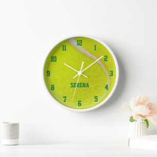Reloj Tennis Ball Look Personalized Wall Clock