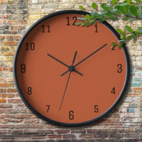 Terracotta Naranja Color sólido Cálido y Diseño Te