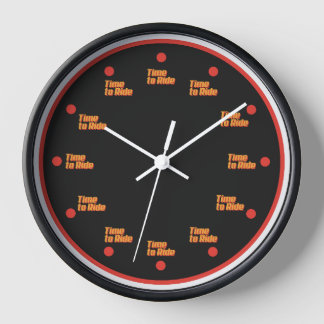 Reloj The time to ride Clock