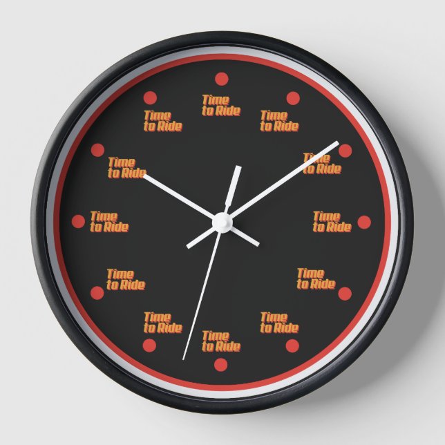 Reloj The time to ride Clock (Anverso)