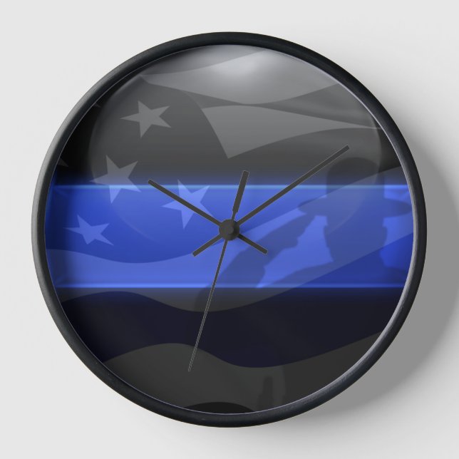 Reloj Thin Blue Line Trooper Flag Saludo (Anverso)