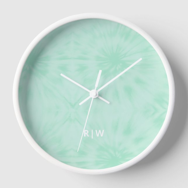 Reloj Tie Dye | Monograma verde de la Casa de la Moneda  (Anverso)