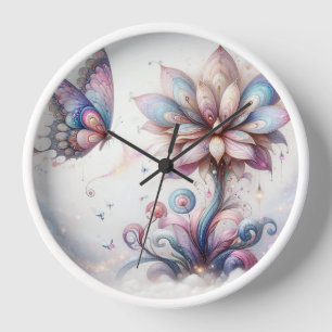 Reloj Tiempo de mariposa tranquila
