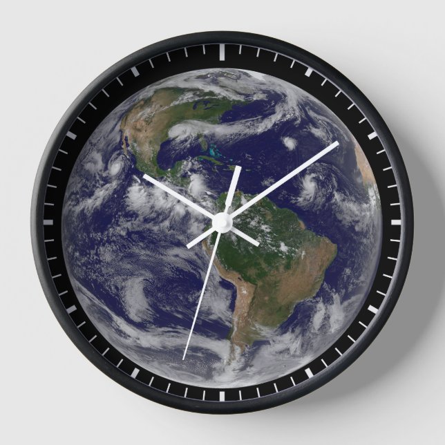 Reloj Tierra Completa Que Muestra Varios Sistemas De Tor (Anverso)