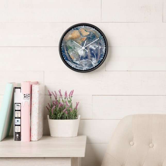 Reloj Tierra Llena Que Muestra El Hemisferio Oriental. (Sala de lectura)