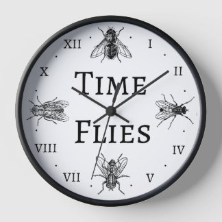 Reloj Time Flies Ironic Wall Clock