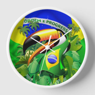 Reloj Toco Toucan con bandera de Brasil
