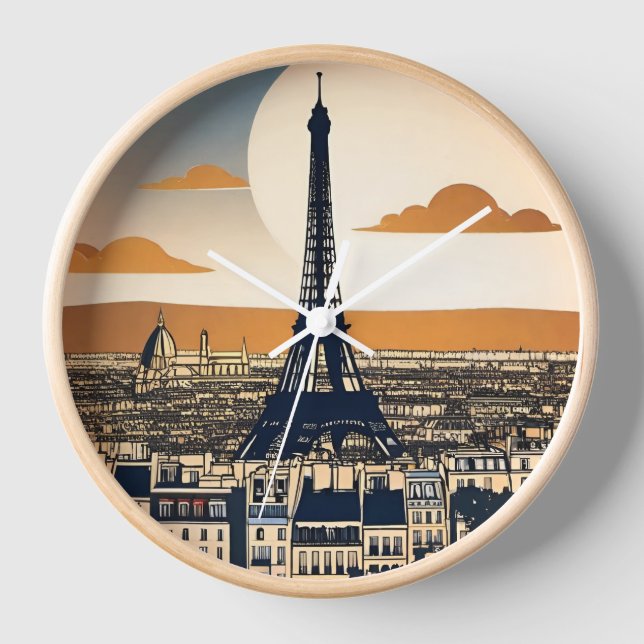 Reloj Torre Eiffel de París (Anverso)
