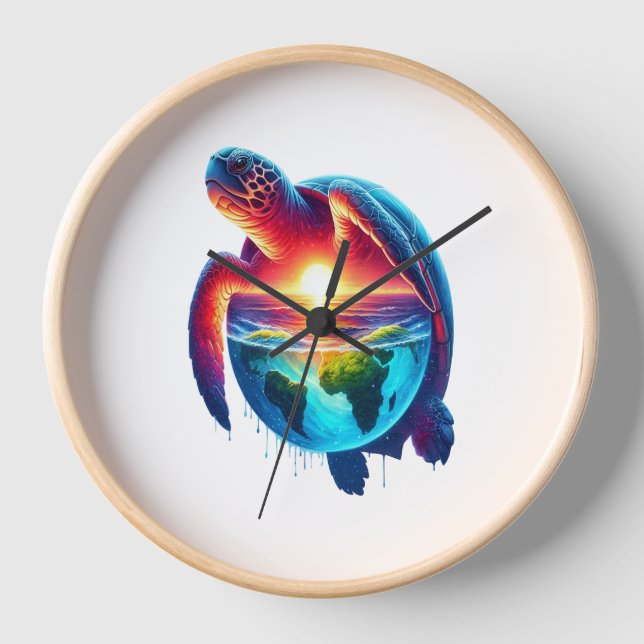 Reloj Tortuga marina de sol (Anverso)