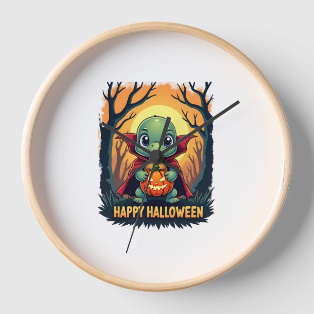 Reloj Tortuga Tortoise Boo Vampire Trick O Trate Hallowe (Anverso)