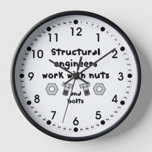Reloj Trabajo de ingenieros estructurales