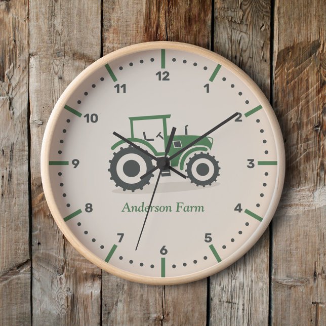 Reloj Tractor de granja (Farm Tractor Wall Clock)