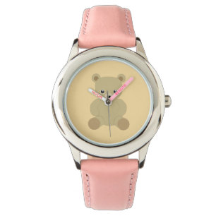 Reloj tradicional de oso de peluche
