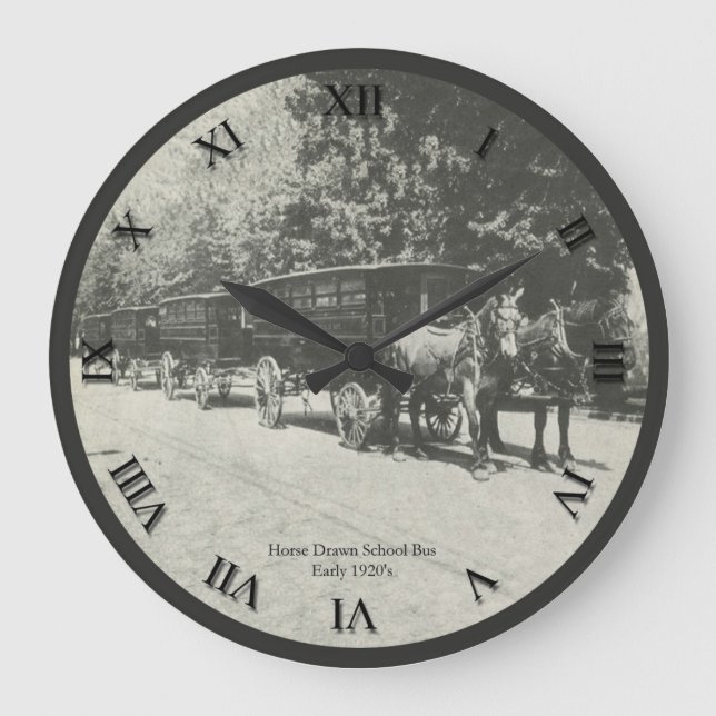 Reloj traído por caballo del autobús escolar (Anverso)