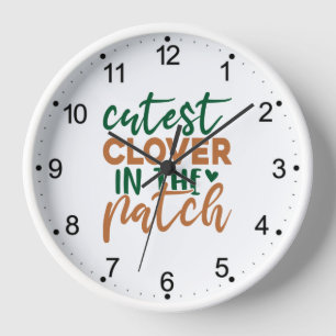 Reloj Trébol más lindo del parche de San Patricio-60863