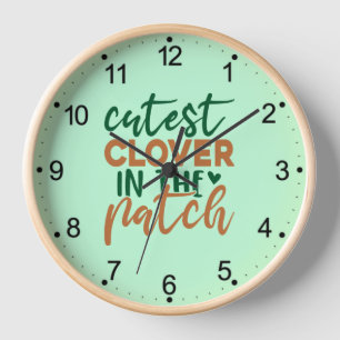 Reloj Trébol más lindo del parche St Patrick's-60863