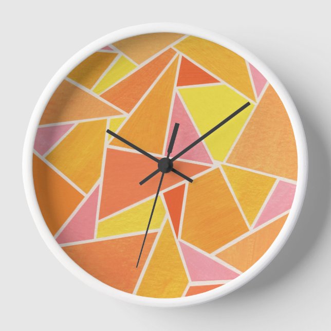Reloj Triángulos naranjas (Anverso)