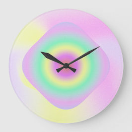 reloj trippy neón abstracto