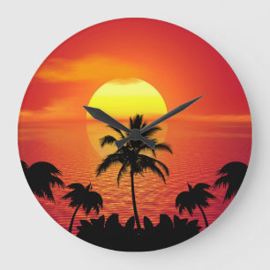 RELOJ TROPICAL DE LA PARED DEL SOL