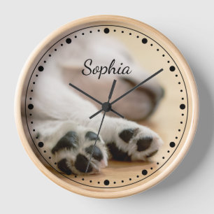Reloj Tu Foto Y Texto Y Cualquier Color De La Cara De Re