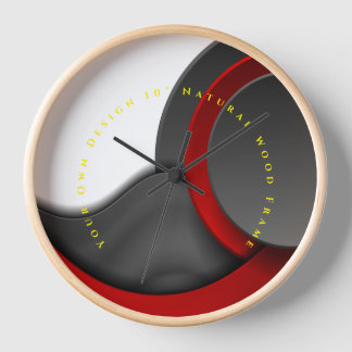 Reloj Tu Propia Creación Marco de Madera Natural de 10"