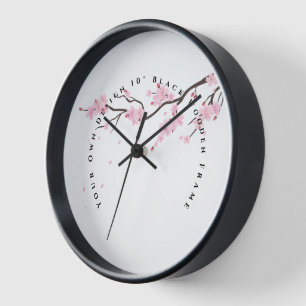Reloj Tu Propia Creación Marco de Madera Negro 10" Pared