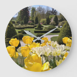 Reloj Tulipanes amarillos del Arboretum Volcji Potok Esl