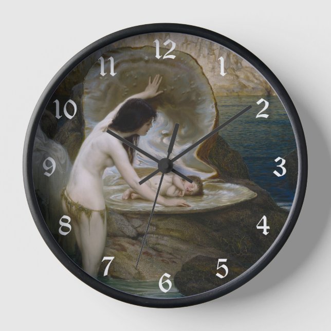 Reloj Un bebé de agua hallada en la concha por Bikini Ny (Anverso)