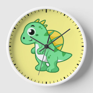 Reloj Un Ilustracion Agradable De Un Espinosaurio.
