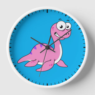 Reloj Un Ilustracion Agradable Del Monstruo De Loch Ness