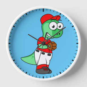 Reloj Un lanzador de béisbol paquicefalosaurio.