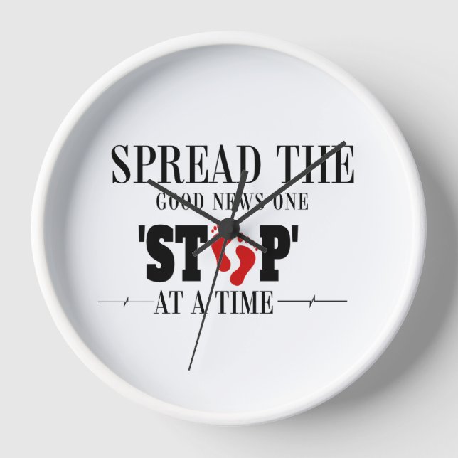 Reloj Un paso a la vez: Difundir las buenas noticias (Anverso)