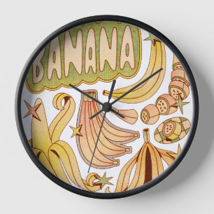 Reloj Un plátano/Ilustracion de banana