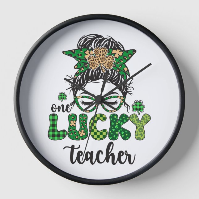Reloj Un profesor afortunado - Día de San Patricio (Anverso)