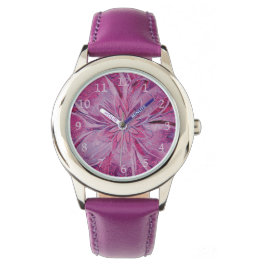 Reloj único al estilo floral