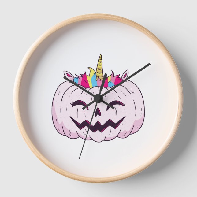 Reloj unicornio de Halloween (Anverso)