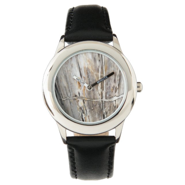 Reloj unisex blanco y gris moderno (Anverso)